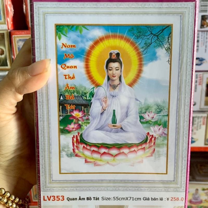 [ FREESHIP MAX] Tranh đính đá quan âm Bồ tát Lv342(40x52cm) df463(50x70cm) lv359(37x51cm) lv353(55x71cm)Vs151 vs152 [ TRANH HÀ ĐOÀN] Trang Trí Nhà 5