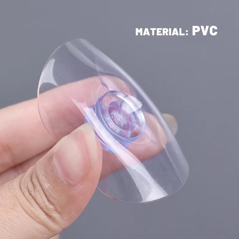 Ống Hút Đầu Nấm Cốc Hút PVC Trong Suốt, Bộ 10 Cái, Thích Hợp Cho Kính Và Cửa Sổ, Ống Hút Chân Không Mạnh, Móc Treo Khăn, Để Trang Trí Nội Thất 2