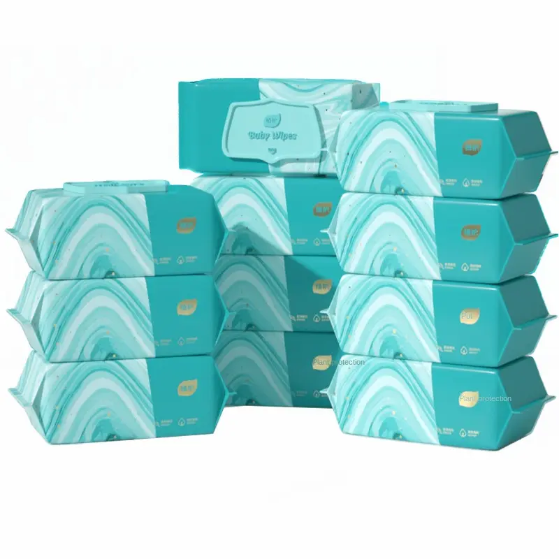 Chăm sóc thực vật Qingdao Baby Wipes 80 tờ/túi. Loại rút, tay và miệng đều có sẵn, được thiết kế đặc biệt cho trẻ sơ sinh, làm dày khăn giấy cấp thực phẩm mềm. 0