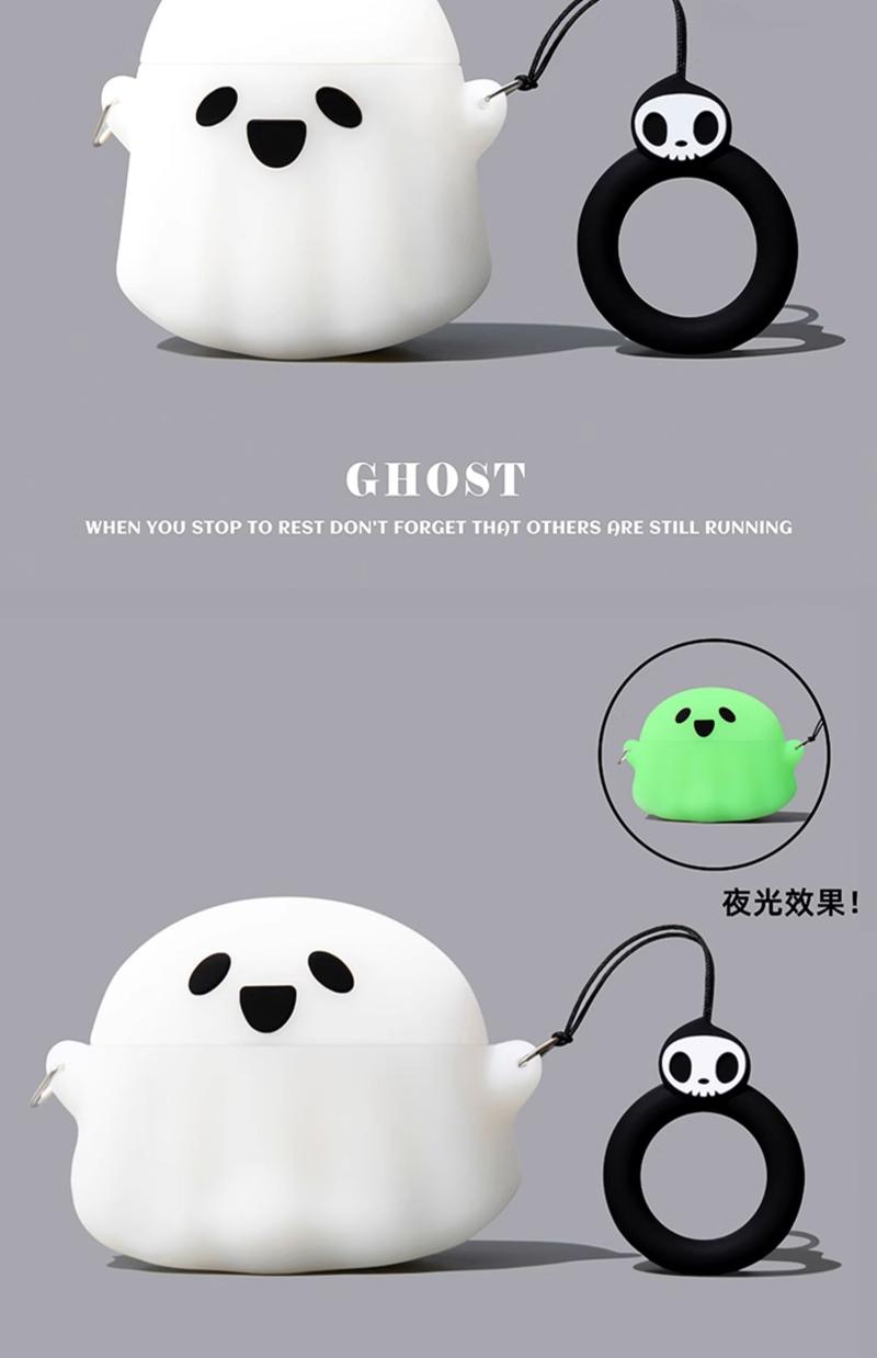 Product Introduction of Suitable for Apple AirPods 1 2 3 4 for AirPods Pro Pro2 Case 3D Star Wars Cute Cartoon Silicone Earphone Case Creative Protective Cover Soft Shell Accessories With Keychain 19