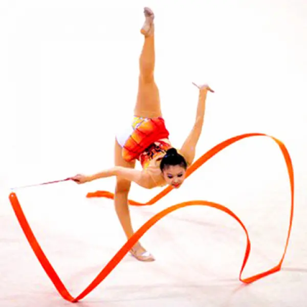 Children's Gymnastics Ribbon, 2 M 4 M Art Gymnastics Ribbon, Dance Performance Props, Dancing Ribbon Streamers Clear Scented Cartoon Spherical yoyo