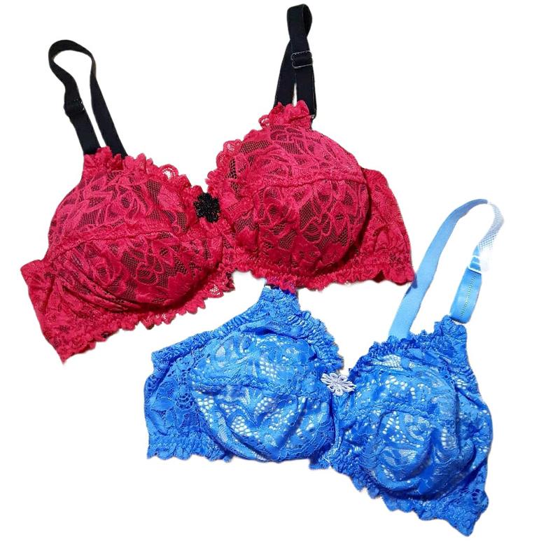 6 pcs bra full brukat bh bidadari tanpa busa pakaian dalam wanita grosir Tipis Motif bra bh Dewasa miniset jumbo 5