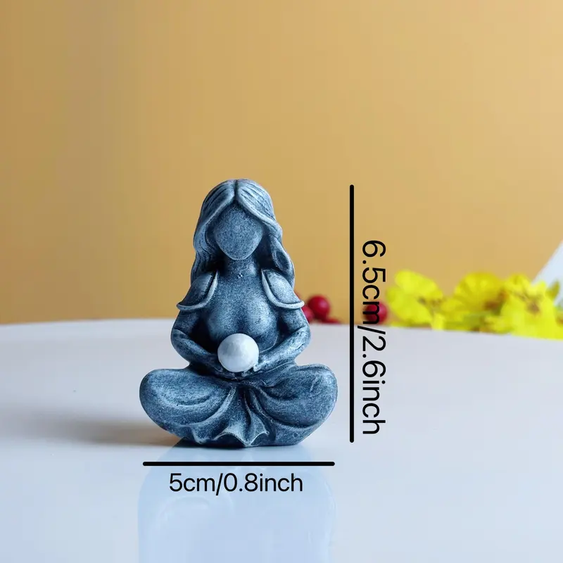 Moon Goddess Statue Decoration Craft, 1 Count Romantic Moon Goddess Ornament, Home Decor for Living Room Bedroom Office 1