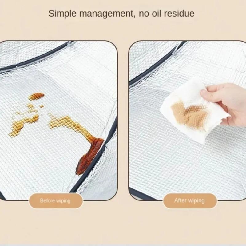 Tudung Saji Lipat Isolasi / Penutup Katering Yang Dapat Dilipat / 70cm Tahan Panas Aluminium Foil Dapur Model Lipat / Enutup Makanan / Penutup Makanan Aesthetic Anti Debu Dan Serangga