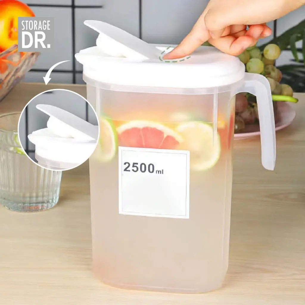 Dr. Storage Water Jug Botol Kulkas Tempat Minum 2500ML BPA Free Tahan Panas