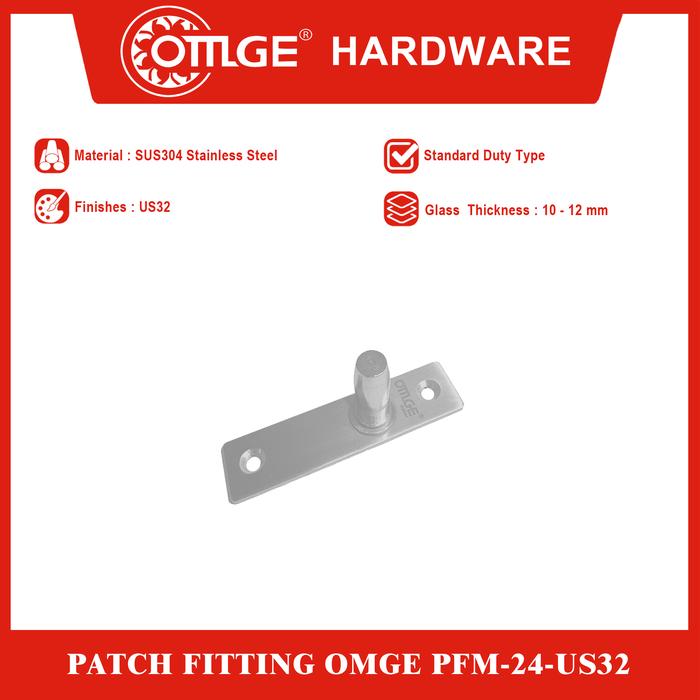 Gambar Patch Fitting/Penjepit Kaca OMGE PFM-24-US32 dari OmgeHardware Kota Administrasi Jakarta Utara Tokopedia