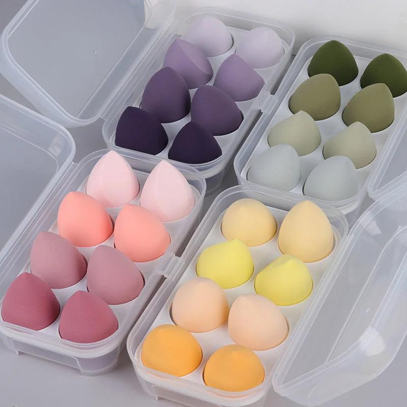 4Pc Beauty Egg Makeup Blender Cosmetic Puff Makeup Sponge Cushion Foundation Powder Sponge Beauty Tool Women Make Up Accessories 4