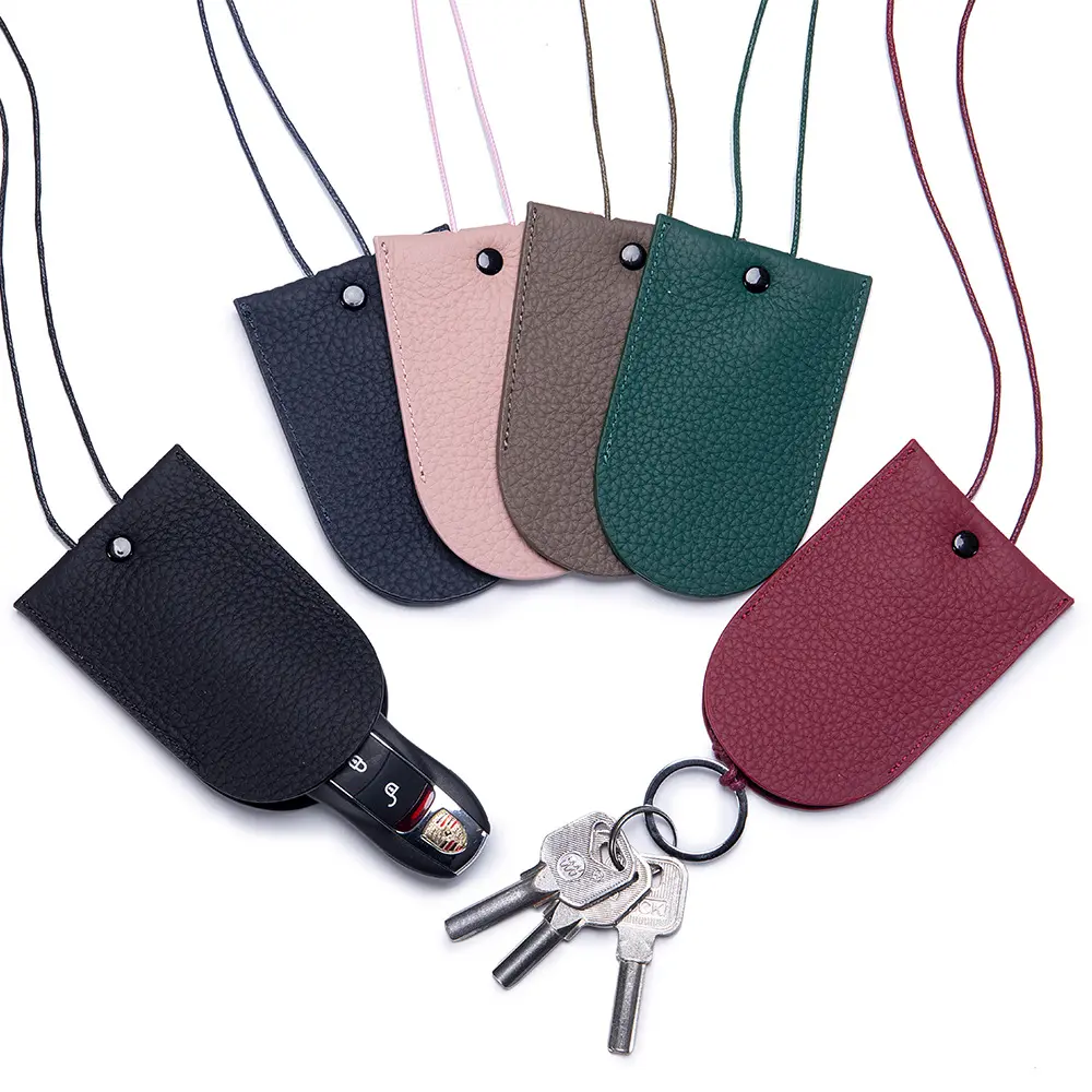 Halter Key Case Keychain Key Storage Personality All-Matching Genuine Leather Ornaments Pull Key Case for Women