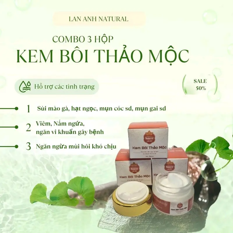 Combo: 2 hộp muối( tặng 2 bình rửa) +1 Hộp kem bôi 2