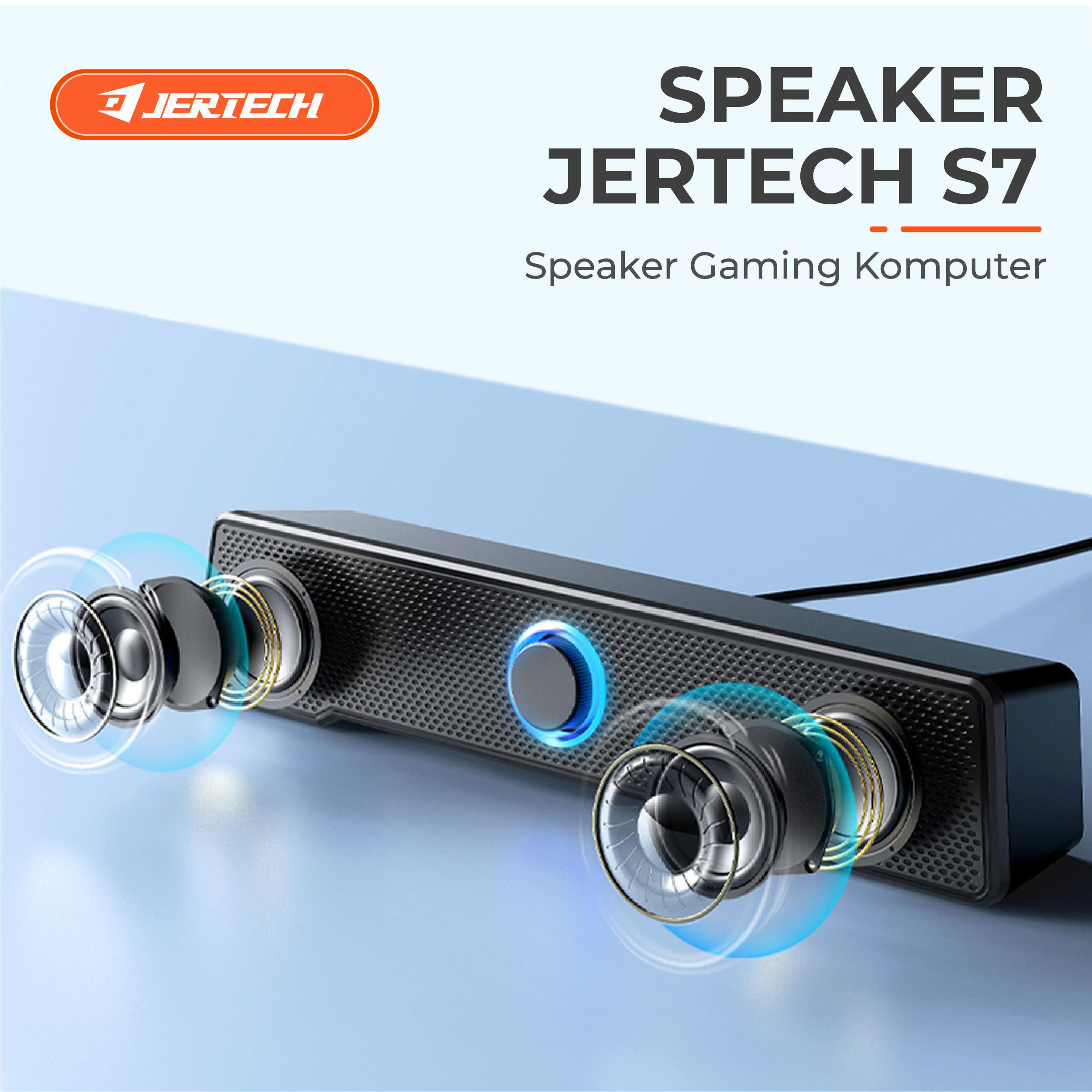 JERTECH Speaker Pc Soundbar S7 Komputer Subwoofer Dual Speaker  Laptop
