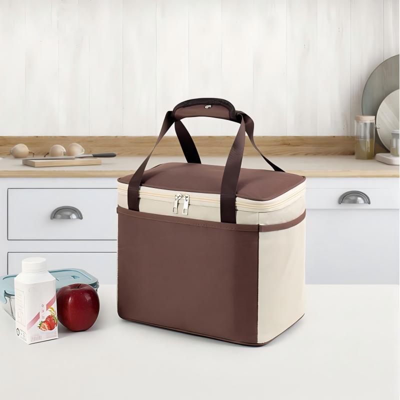 Outdoor Insulated Cooler Bag, Waterproof Lightweight Cooler Bag, Insulated Bag Suitable for Travel, Camping, Beach, Lunch 4