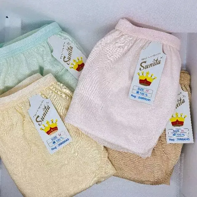 6pcs Celana Dalam Wanita Dewasa Merek SUNITA Karet Kecil Polos 1