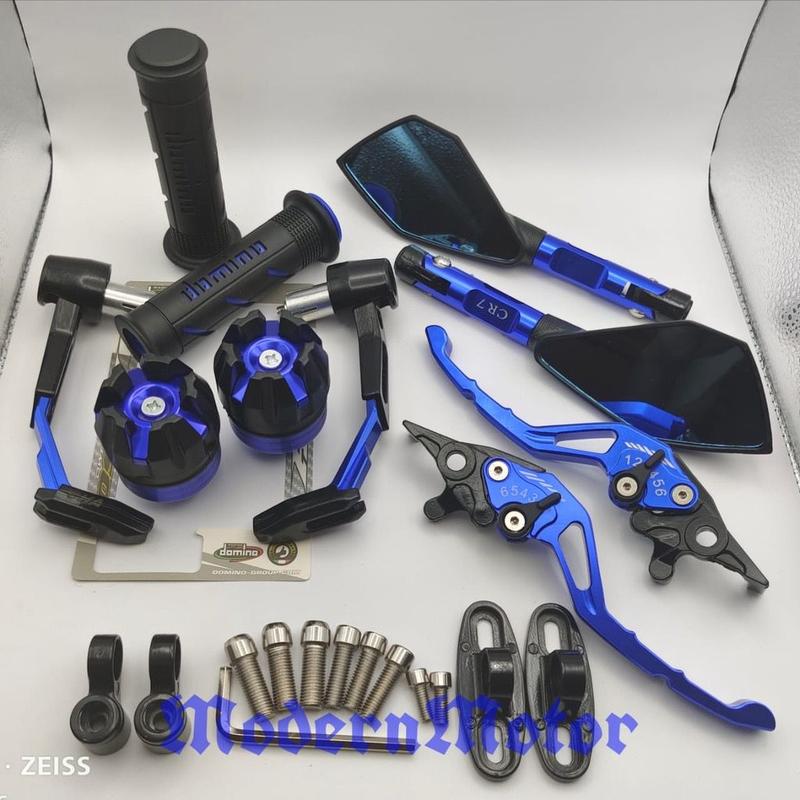 [PAKET 5in1] Spion Tomok V2 + Proguar Robot besi + Handle CNC + Grip domino + Jalu AS 1