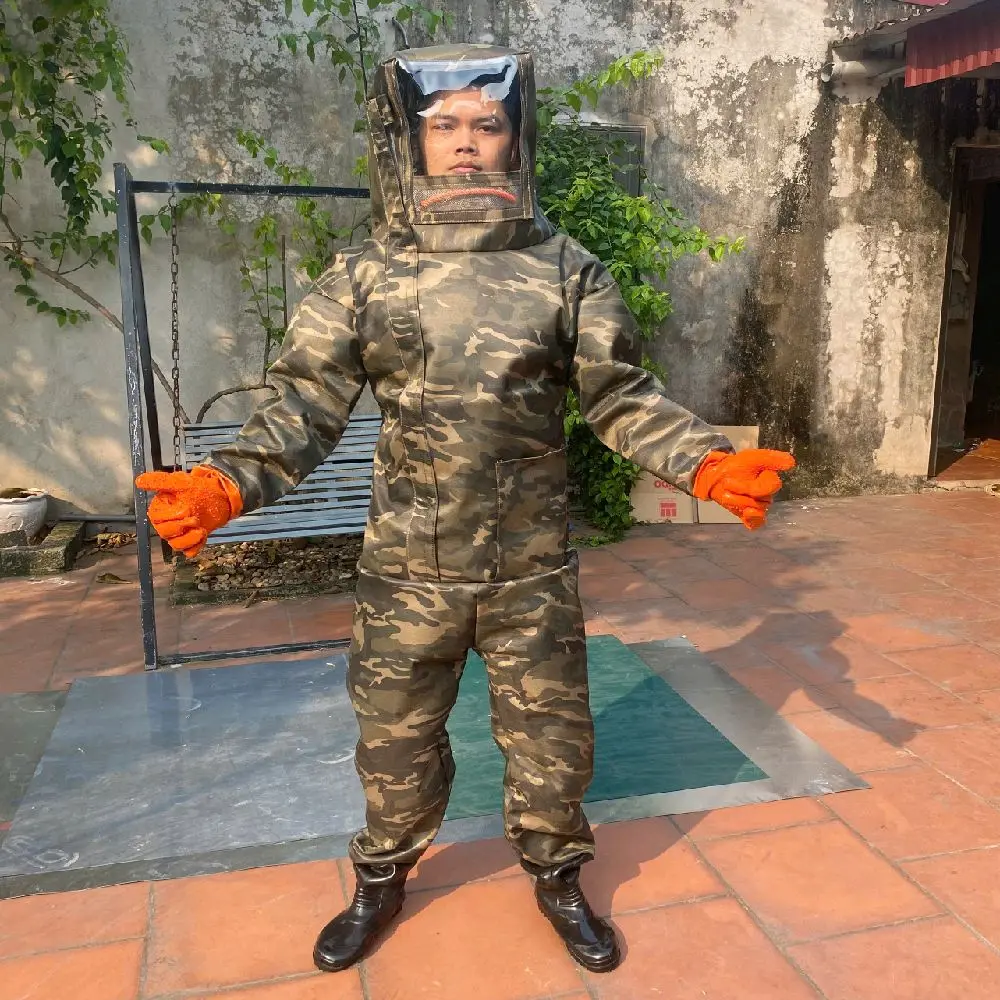 áo bắt ong vải kaki hai lớp