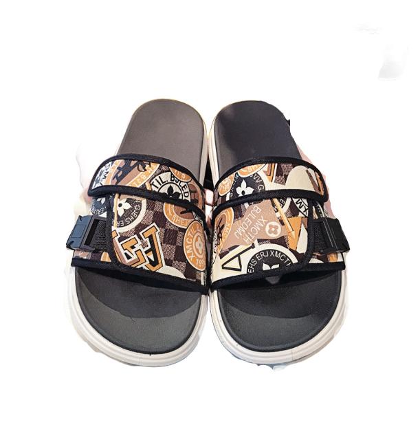 Dép quai ngang unisex hoạ tiết Thổ cẩm phong cách vintage thời trang ulzzang Hàn Quốc