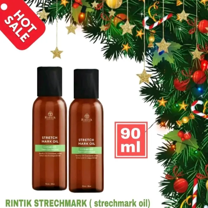 Rintik Skincare Stretch Mark Oil - Pudarkan Stretch Mark Selulit Bekas Luka Mengandung Collagen Aman Sudah BPOM Gratis Ongkir!! Perawatan Pemudar Stretchmark Penghilang Hamil