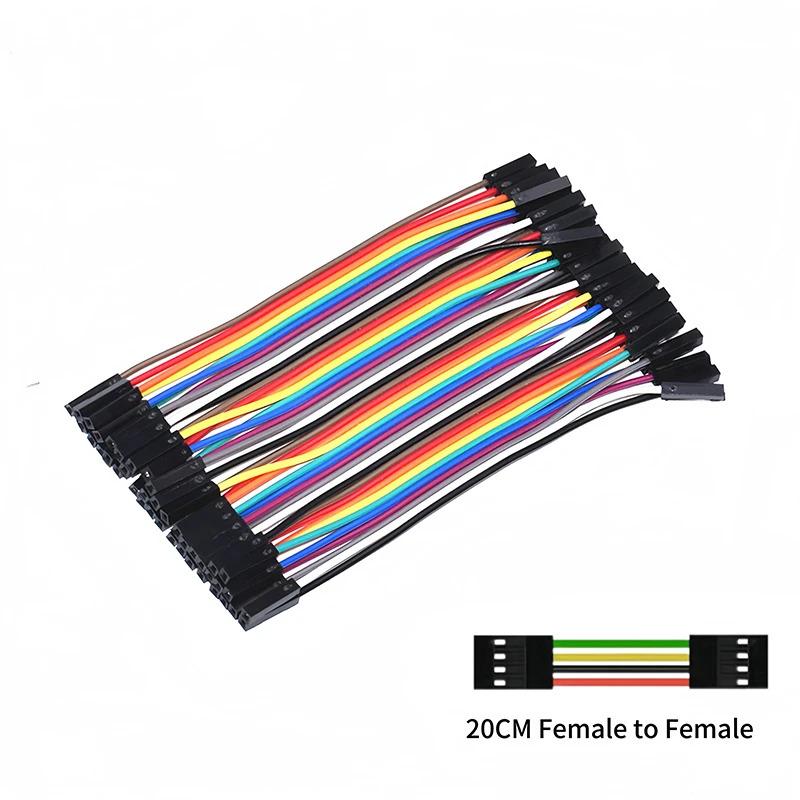Product Introduction of 40PIN 10CM 20CM 30CM Dupont Line Male to Male + Female to Male and Female to Female Jumper Dupont Wire Cable for arduino DIY KIT 9