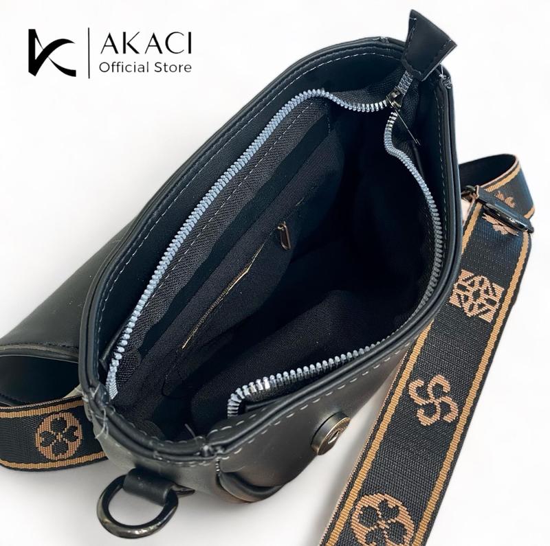 Product Introduction of Akaci store | ZURAA Tas selempang wanita Terbaru 09-8233 Bahan Sintetis  kuliah kerja kantor ibu Polos Kulit PU kuliah kerja pesta 3