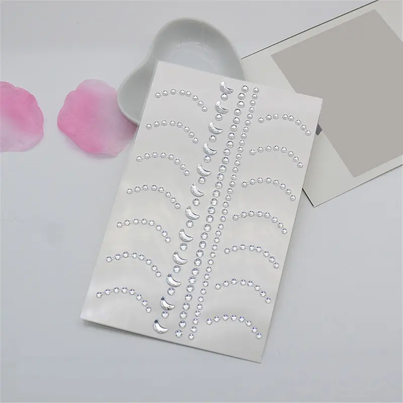 Dán Mặt Trang Sức, Kim Cương Hòa Nhạc, Trang Điểm Kim Cương, Mũi Nước, Kim Cương Vỡ, Kim Cương Ngọc Trai, Thích Hợp Cho Biểu Diễn Sân Khấu, Dán Mặt 6