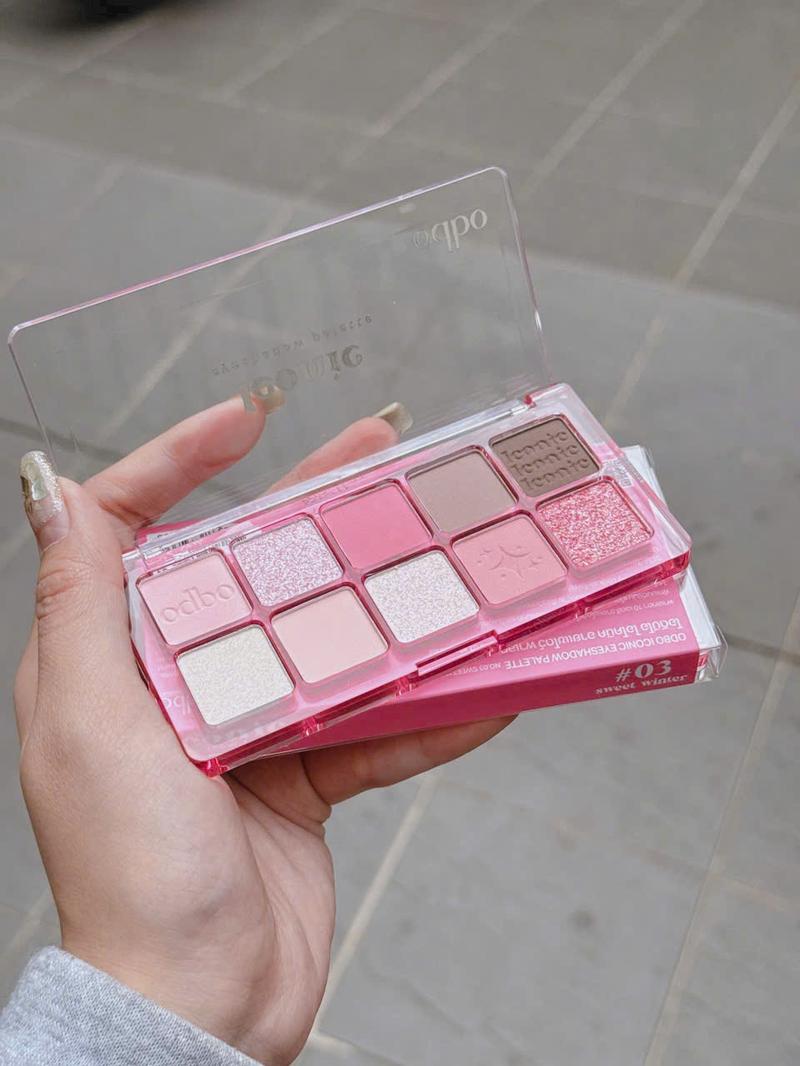 Product Introduction of Bảng Mắt Odbo Iconic Eyeshadow Palette Cute OD2029, Phấn Mắt 10 Ô Chất Phấn Mềm Mịn, Bám Màu Tốt, Phù Hợp Đi Học Đi Làm 6