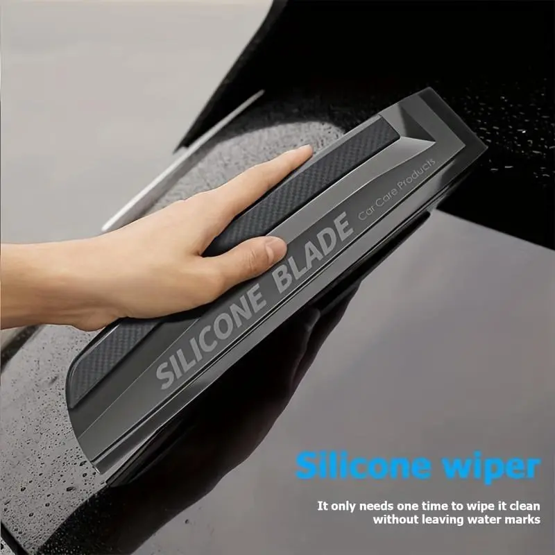 Car Window Squeegee, Soft Silicone Blade for Cleaning Water, Professional Auto Glass Water Wiper, Water Scraper Cleaner for Shower Doors Mirror 7