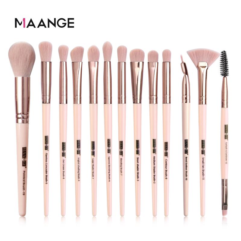 Bộ 13 cọ trang điểm MAANGE chuyên nghiệp tiện lợi 5818 Cosmetic Mỹ Phẩm Cosmetic Mỹ Phẩm Cosmetic Mỹ Phẩm