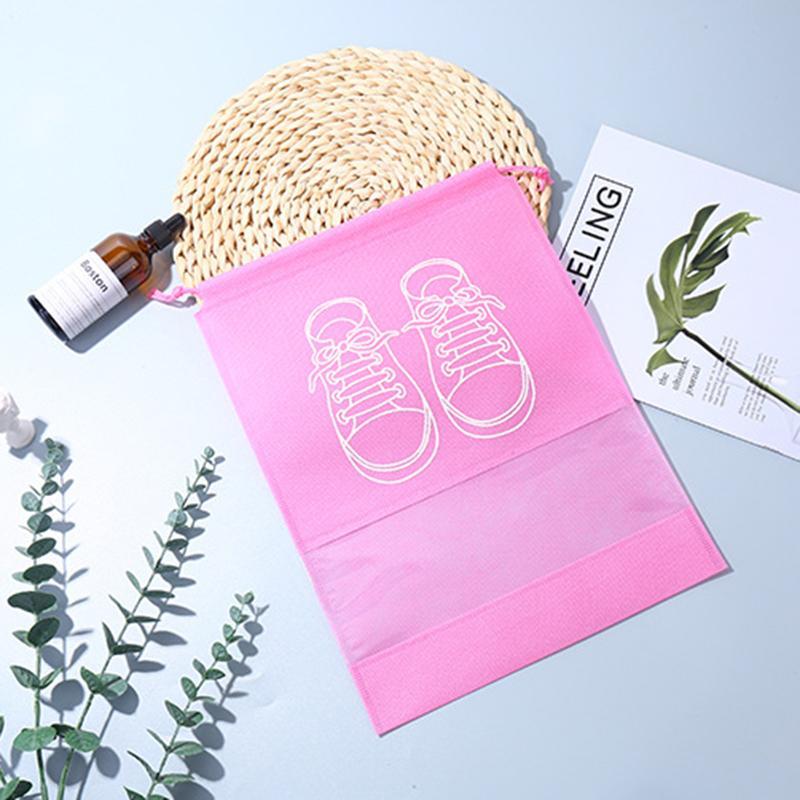 Product Introduction of Non-Woven Storage Bag Shoe Storage Bag Drawstring Drawstring Mouth Travel Storage Bag Dustproof Shoe Bag 22
