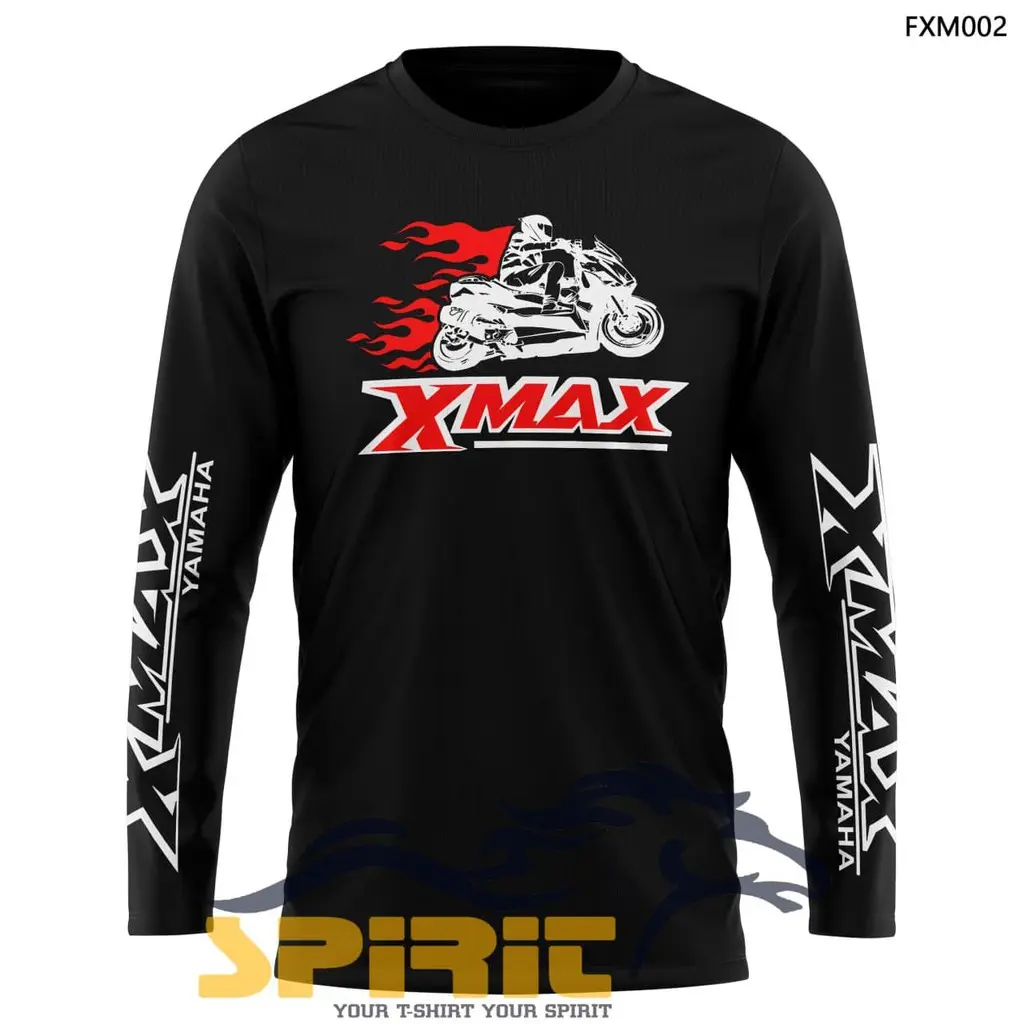 PRIA Yamaha xmax rider Motorcycle T-Shirt Long Sleeve Men Cool premium distro all color