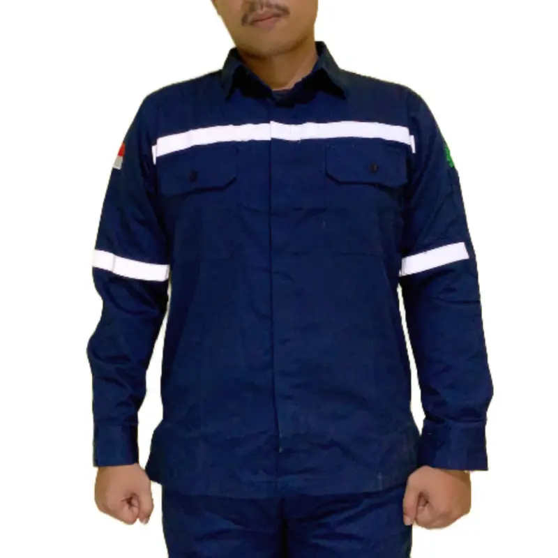 Kemeja Lapangan Baju Safety Lengan Panjang Wearpack Safety Baju Kerja Septi Werpak Atasan Seragam Lapangan Produk Original Mine Safety Apparel MSA PROMO 8