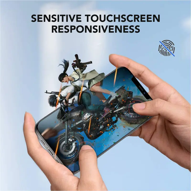 AMINO Anti Dust Tempered Glass Untuk Iphone XR 11 15 16 Pro Max 16 Plus 16e 15 Plus 14 Pro Max 14 Plus 13 Pro Max 12 Pro Max 11 Pro Max X XS XS MAX Screen Protector Full Cover Anti Gores Anti Debu Dustproof Mesh 7