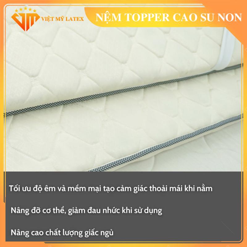 Product Introduction of Nệm Topper cao su non cao cấp độ dày 3cm-7cm đàn hồi cao, êm ái thoáng khí không xẹp lún, nệm văn phòng, nệm ký túc xá cao su nhân tạo 15