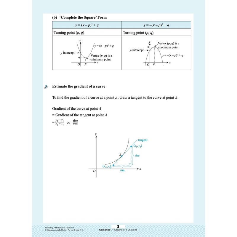 Product Introduction of original Secondary Mathematics Tutorial 1A - 3B [Express / G3] | Topical | Secondary Math School Assessment Books - SAP 18