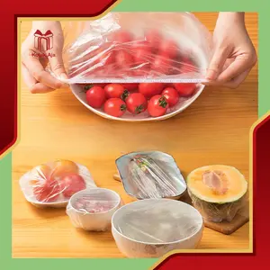 Isi 100 Pcs Sarung Plastik Makanan Food Grade / Shower Cap / Plastik Pelindung makanan / Penutup Makanan / Plastik Wrapping Makanan I AJM01