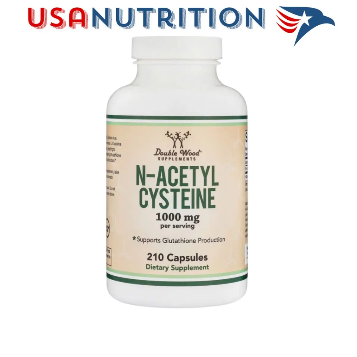 N-Acetyl Cysteine ​​(NAC) 1000mg 210 viên ''Double Wood'' : Bảo vệ sức khỏe gan, phổi