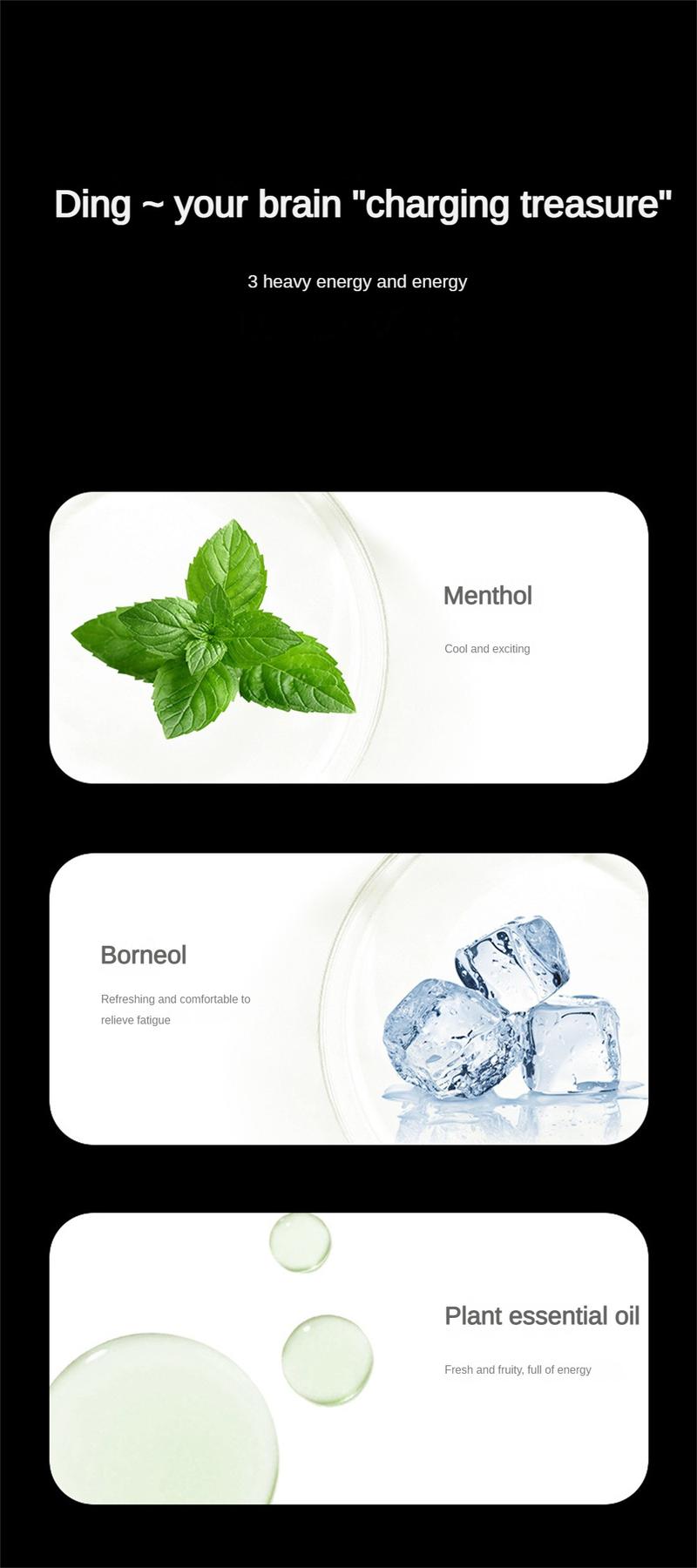 Product Introduction of 4Pcs Skyvii Double-hole Refreshing Awakening Stick Nasal Inhaler Type Cool for Sleepy In Class Driving Nose Anti-Sleepy Artifact 5Pcs/Set 35