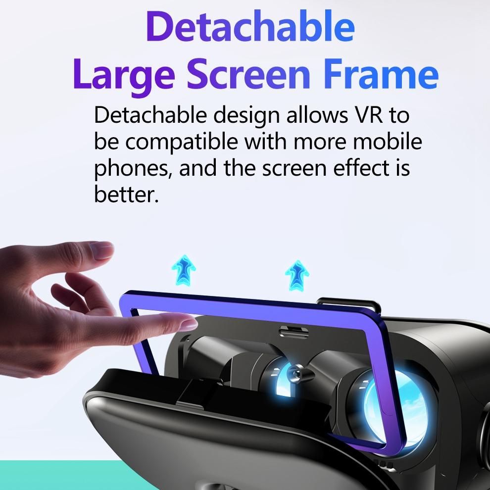 Virtual Reality 3D Glasses VR Devices Headset Helmet Lenses For iPhone Android Smartphone Mobile Viar Video Game VR All-In-One - Image 4