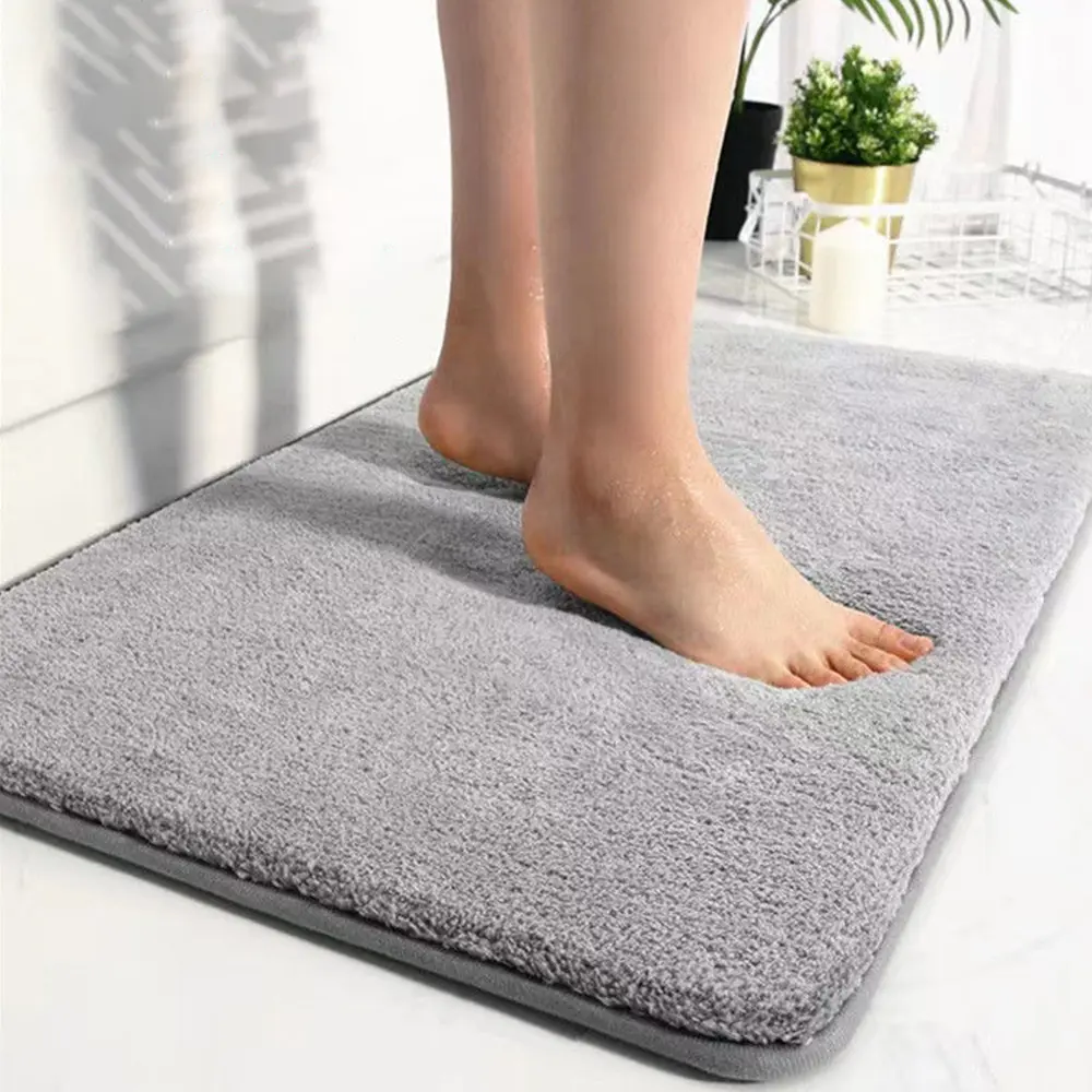 Thảm Bông, Dày, Thấm Hút, Chống Trượt, Thích Hợp Cho Lối Vào Nhà, Phòng Ngủ, Phòng Khách, Nhà Bếp Và Phòng Tắm, Thảm Cửa, Nhanh Khô, Thảm Lau Chân Thấm Hút, Tranh Nhung