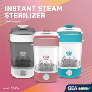 GEA Baby Instant Steam Sterilizer GIS-100 / sterilisasi uap / steril botol bayi Perlengkapan White