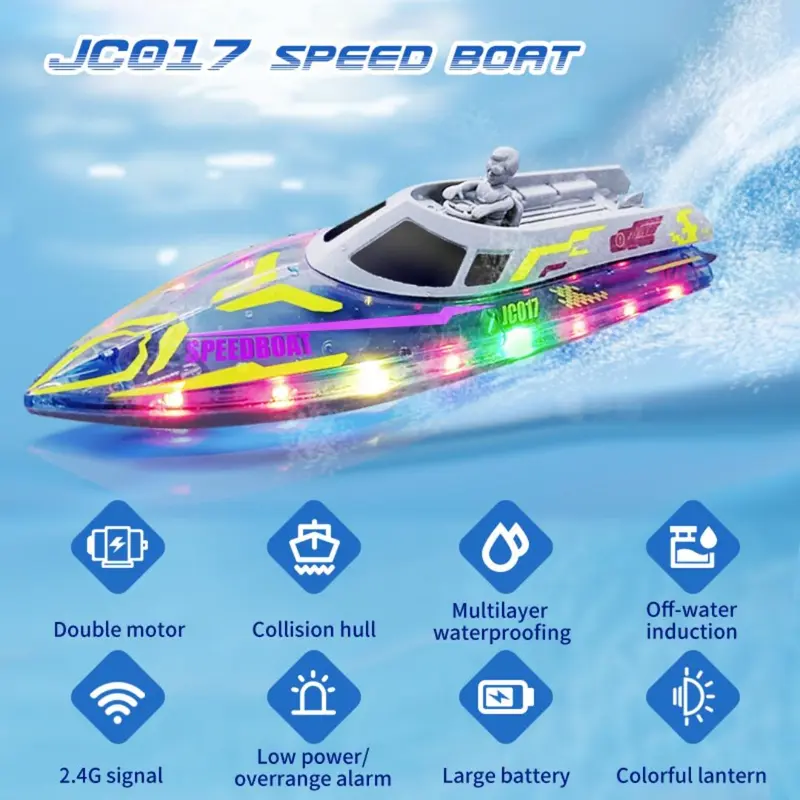 Remote Control Racing Yacht, 2.4G Remote-Controlled Boat with Long-lasting Battery Life, High-speed Racing Boat, Summer Water Toy, Outdoor Toy 3