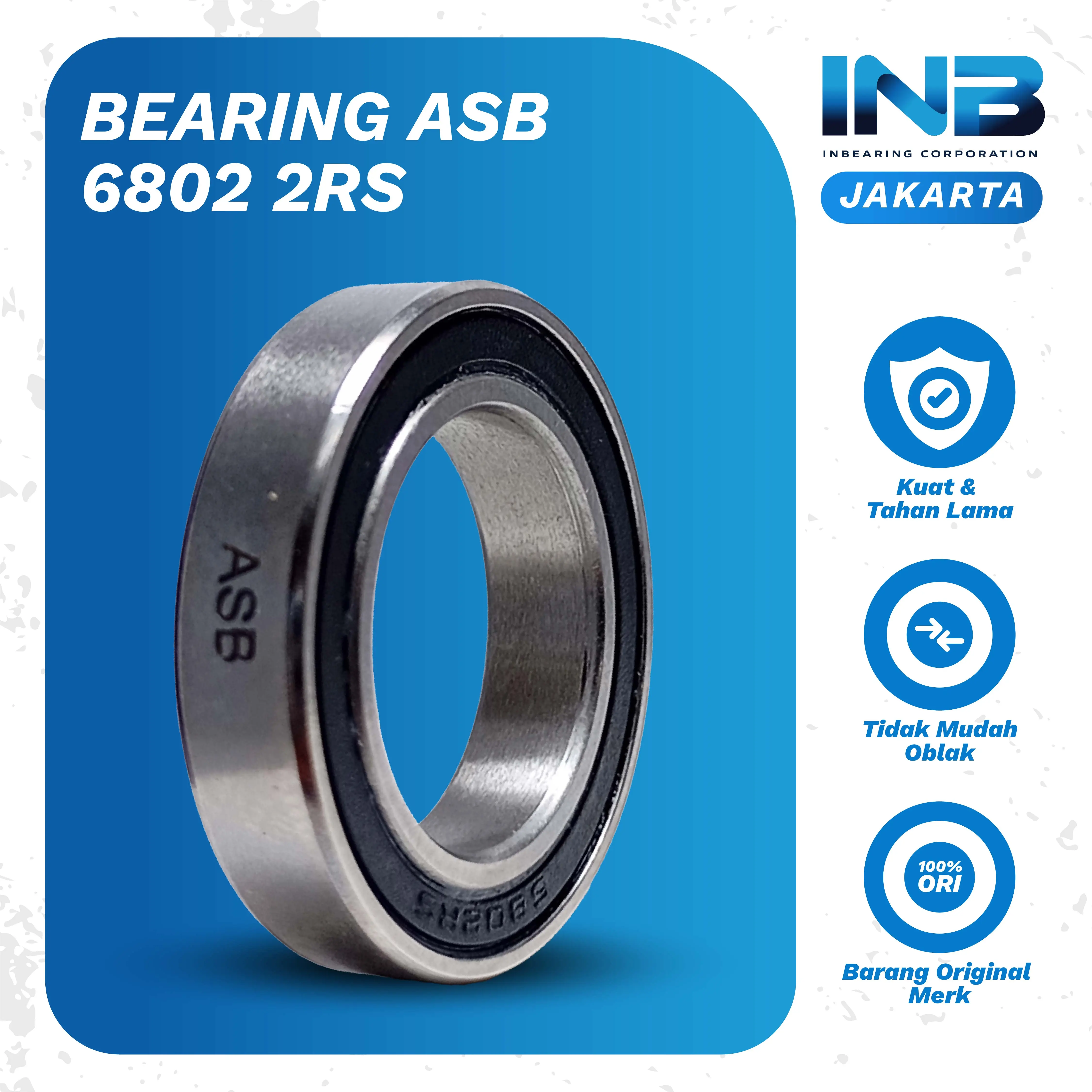 Laker Bearing ASB 6802 2rs Bearing Laker Conrod Arm Vixion Unitrack ...