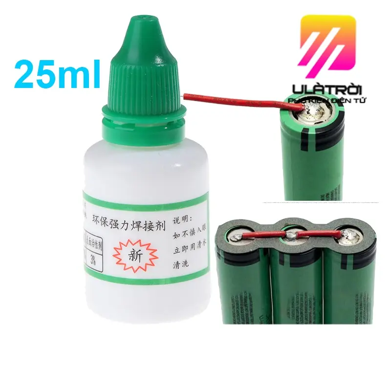 Dung dịch trợ hàn 25ml hỗ trợ hàn cell pin chuyên dụng chất lượng cao