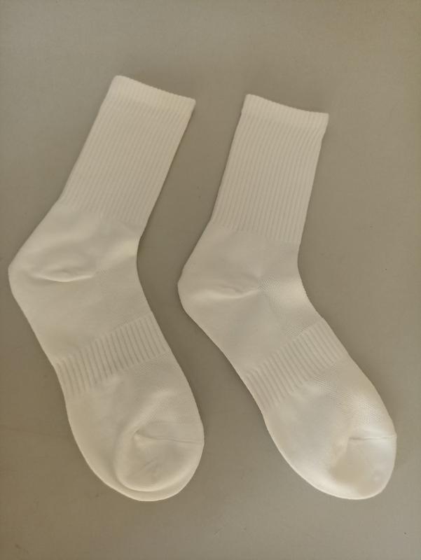 COMBO 10 ĐÔI TẤT TRƠN - CỔ CAO - 18CM, TẤT DỆT KIM, CHẤT LIỆU COTTON, ĐI THỂ THAO, ĐI CHƠI, ĐI LÀM, CHỐNG HÔI CHÂN Màu Trắng tất  like 7