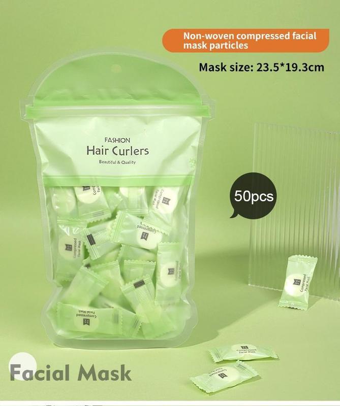 Product Introduction of Mặt Nạ Dùng Một Lần Không Mùi, 50 Gói, Khăn Lụa Nén Không Chứa Cồn, Thích Hợp Cho Mọi Loại Da, Dưỡng Ẩm, Dụng Cụ Chăm Sóc Da Mặt Skincare Nữ Làm Đẹp Da Women Cosmetics Dưỡng Ẩm Da 0