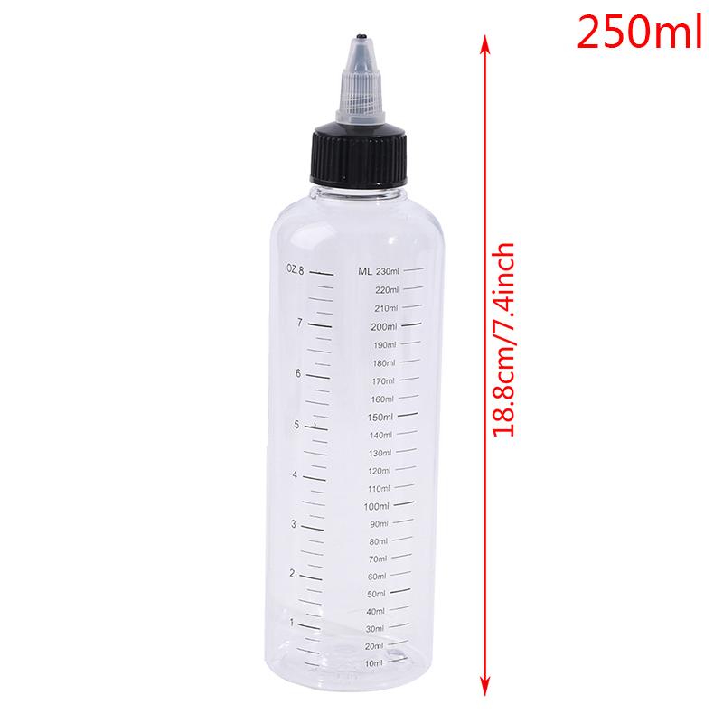 Product Introduction of 30ml-250ml Plastic PET Liquid Capacity Dropper Bottles Pigment Ink Containers Transparent Organiser 30