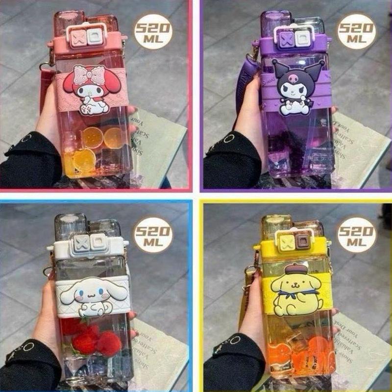 Bình Nước Đôi 520ML Hoạt Hình Disney Nhiều Mẫu Dễ Thương 0