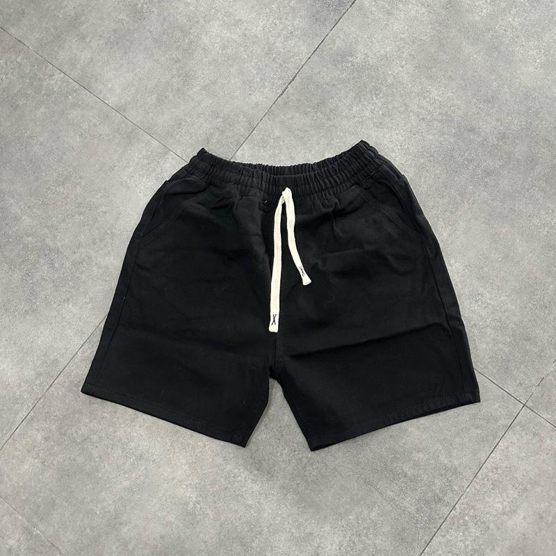 Product Introduction of Quần short jean đen phối dây bảng TO 10