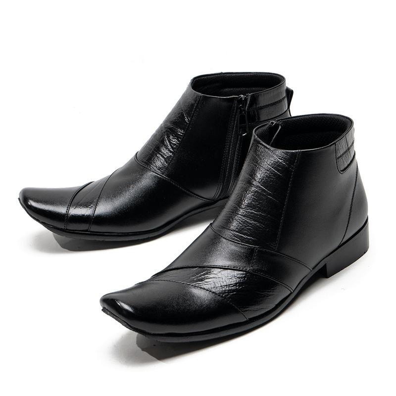 Sepatu Boot Formal Pria Boots Pantofel Kulit Asli Boots Kerja Pria Kulit Sapi Kode 0322 5