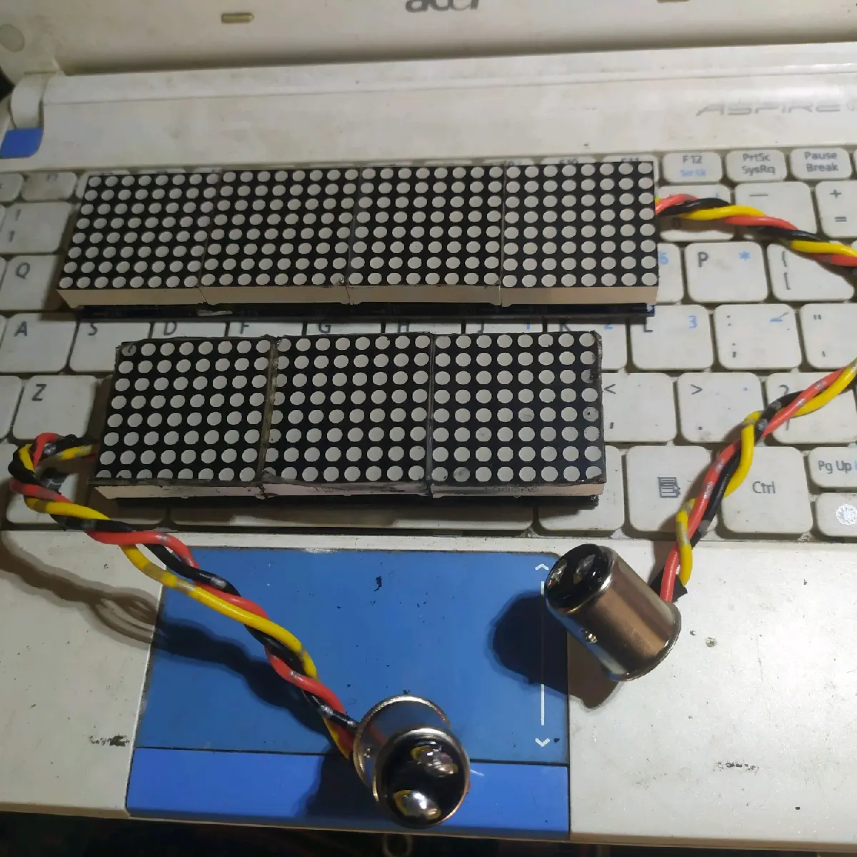 STOP LAMP MOTOR RUNNING TEXT 9.5cm dan 13cm