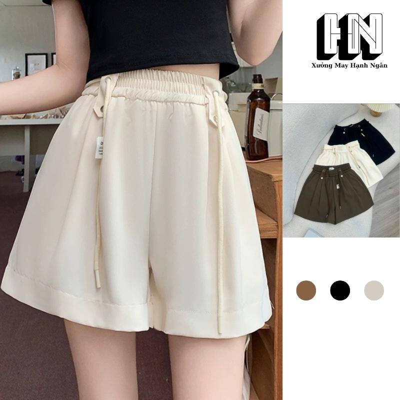 Quần Short Nữ Quần Đùi Nữ Chất Gold Hàn Quần Đùi Nữ Mặc Mùa Hè Tôn Dáng Xưởng May Hạnh Ngân 408 Baggy Kem quan biker