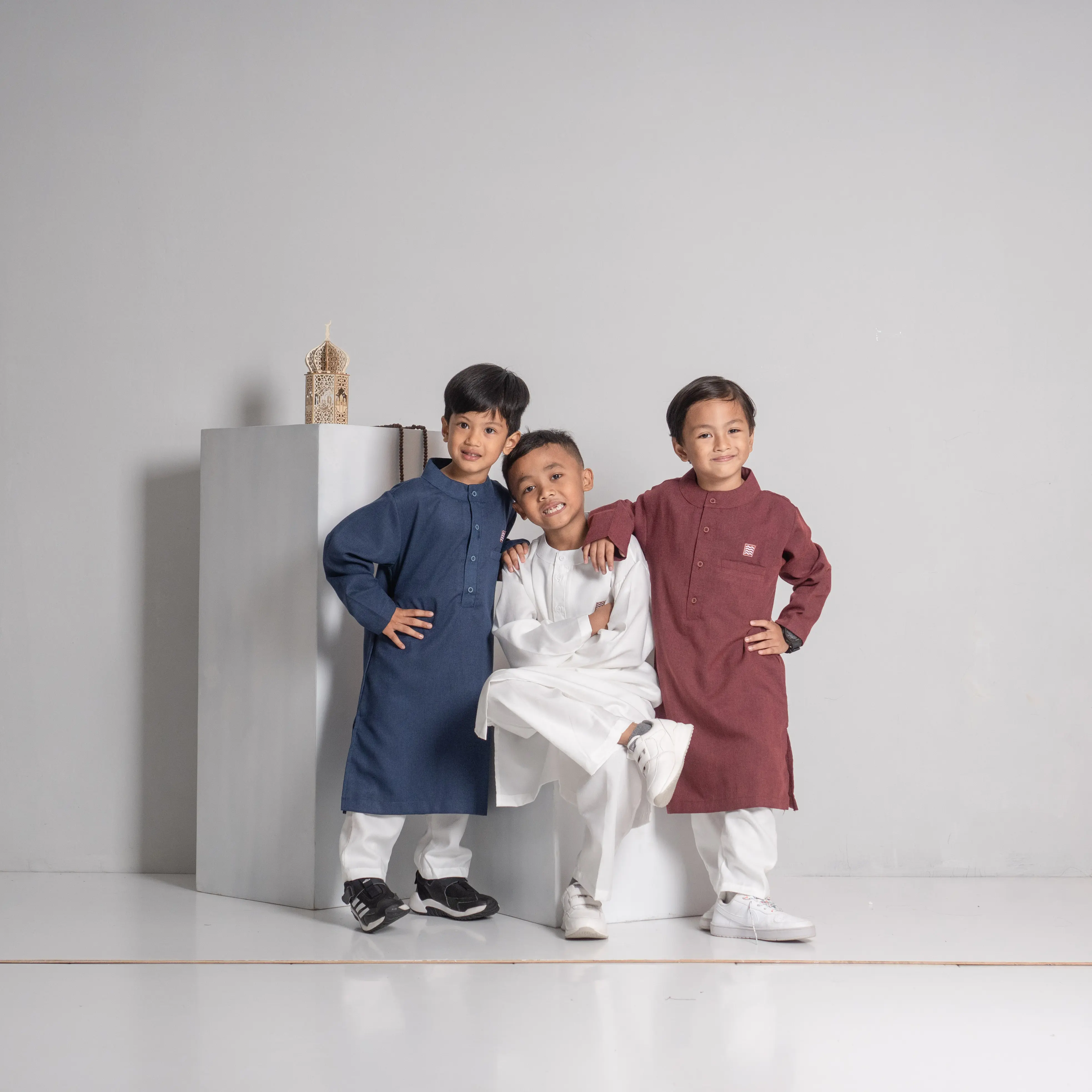Baju Koko Setelan Anak Laki-Laki Baju Lengan Panjang Madina Yusuf Gamis Muslim Celana